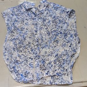 Theory Patterned Sleeveless Top - Medium